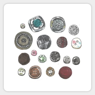 Button Collection Sticker